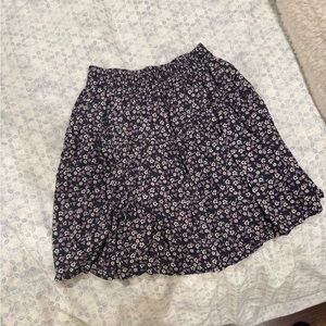 Zara girls floral printed mini skirt (shorts attached)